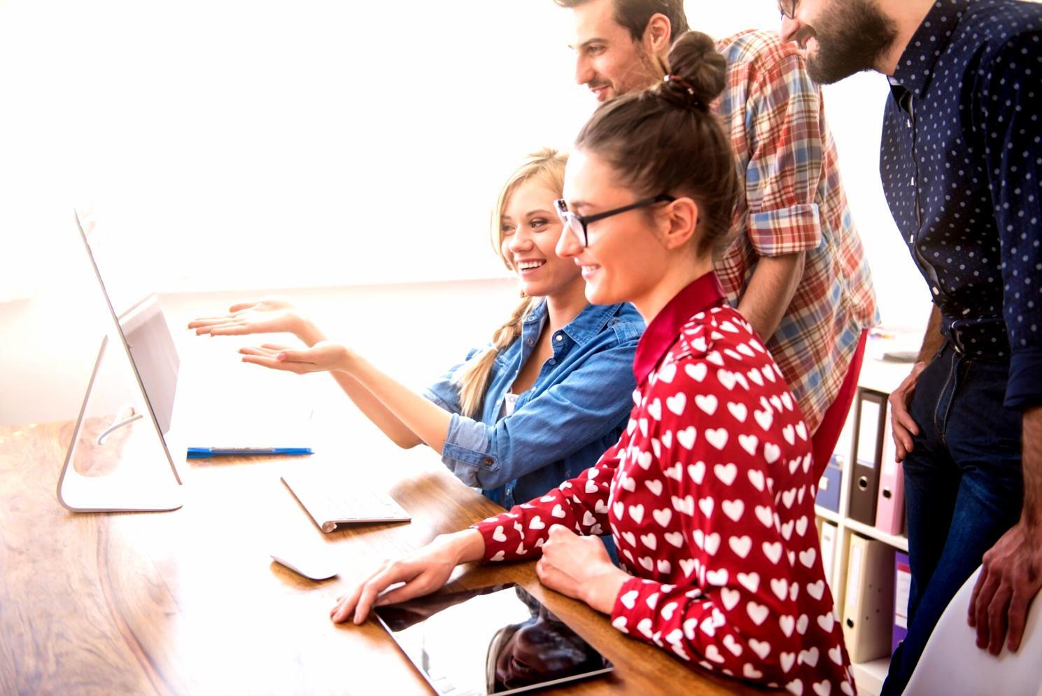 Ambiente de trabajo colaborativo y creativo
